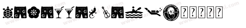 Hawaiian Caps字体转换